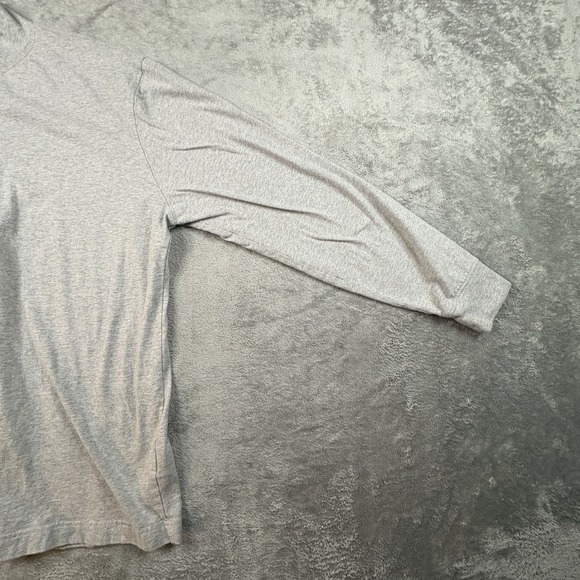 Lands' End Super-T Unisex L Mock Neck Gray LS Shirt SEE DESCRIPTION - Picture 9 of 15
